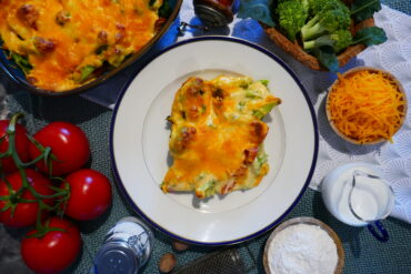 Brokkoli-Tomaten-Gratin