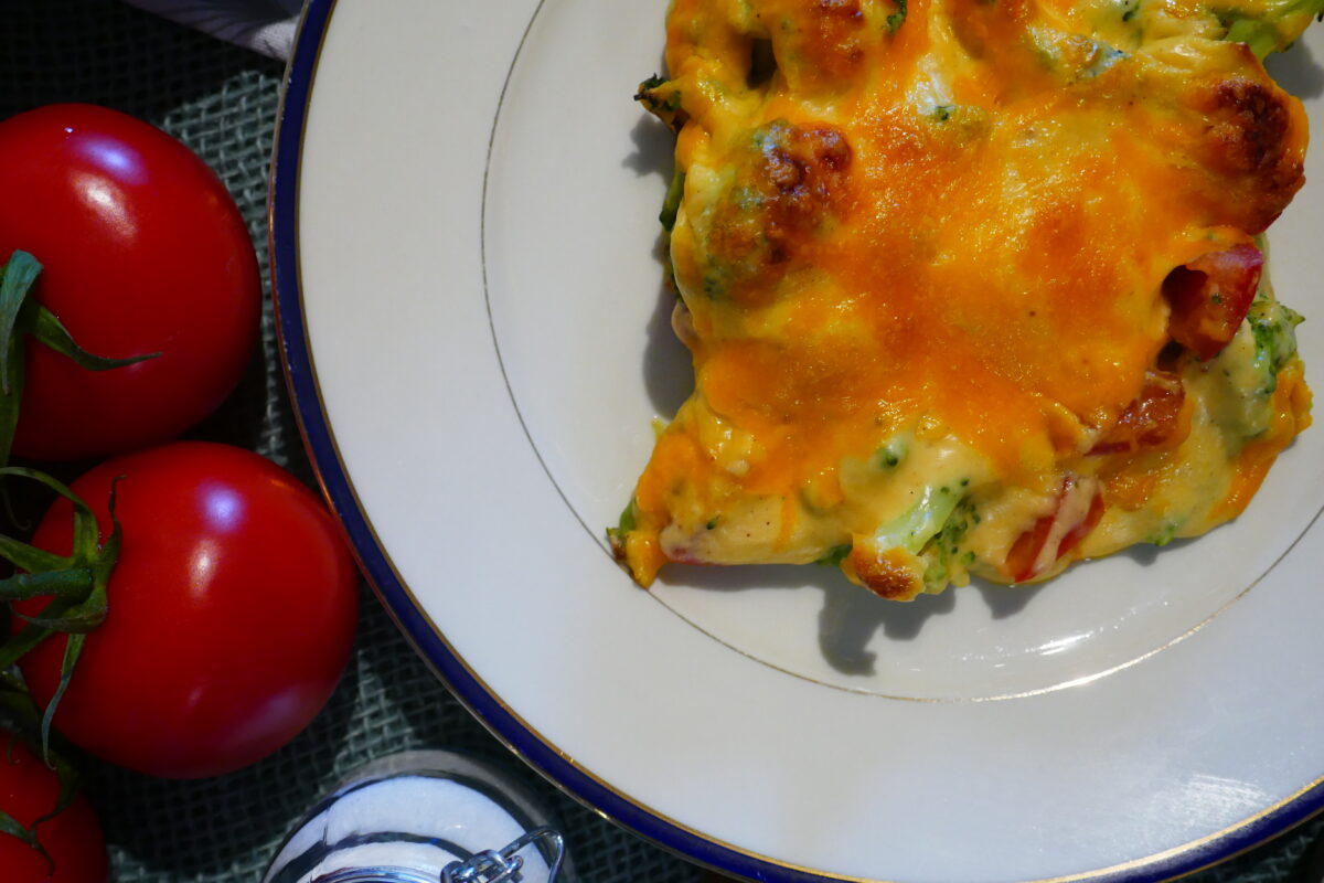 Brokkoli-Tomaten-Gratin