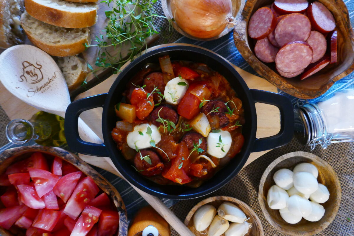 Tomaten-Cabanossi-Pfanne