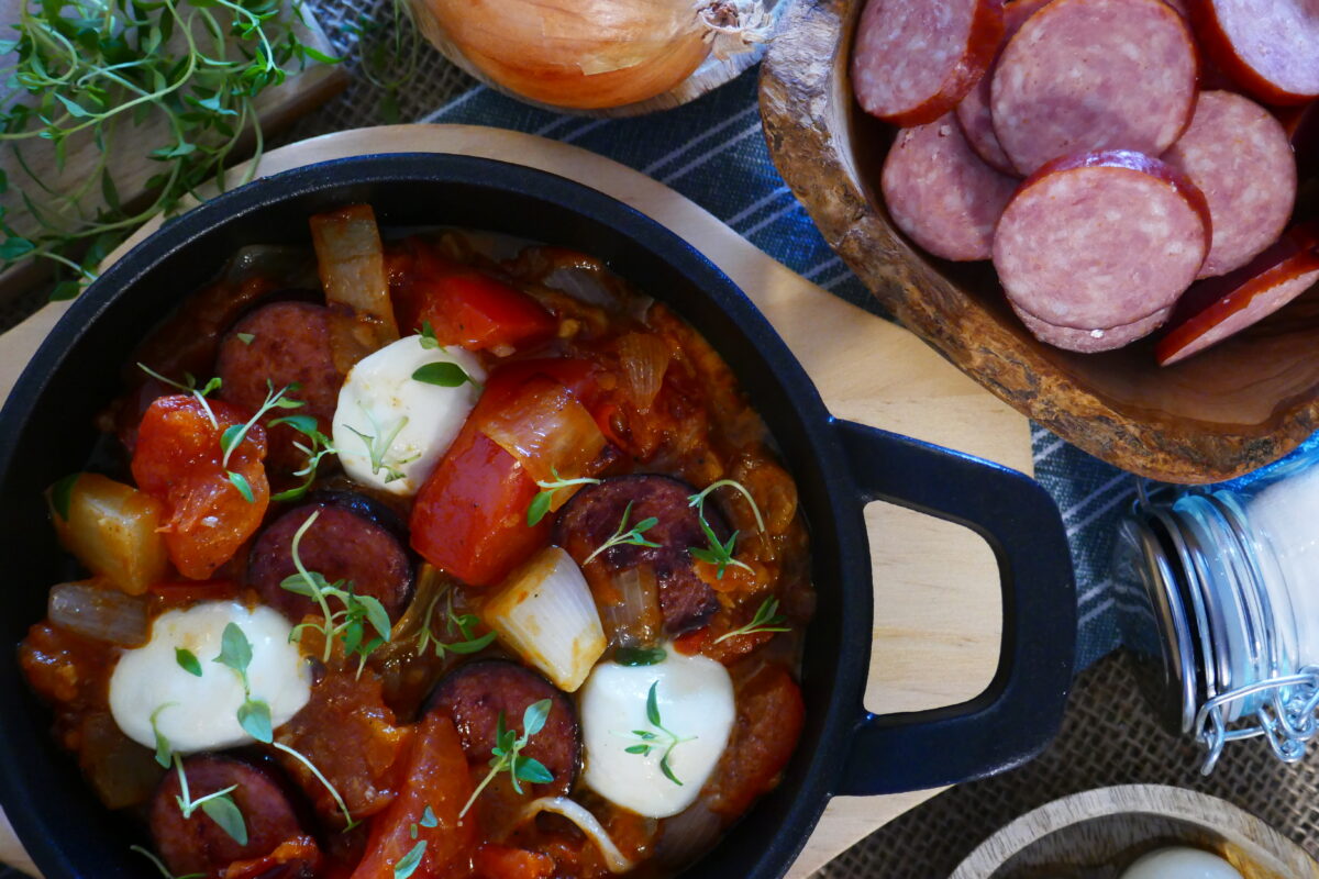 Tomaten-Cabanossi-Pfanne