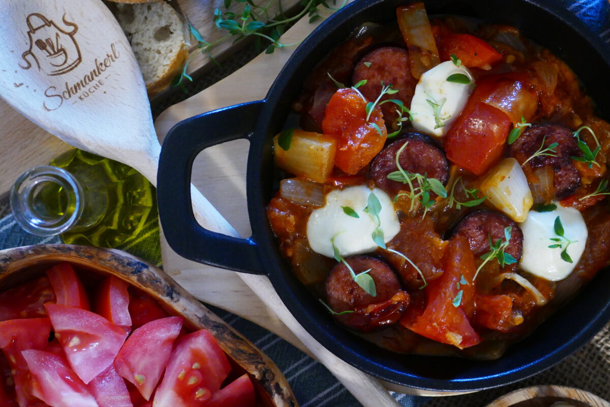 Tomaten-Cabanossi-Pfanne