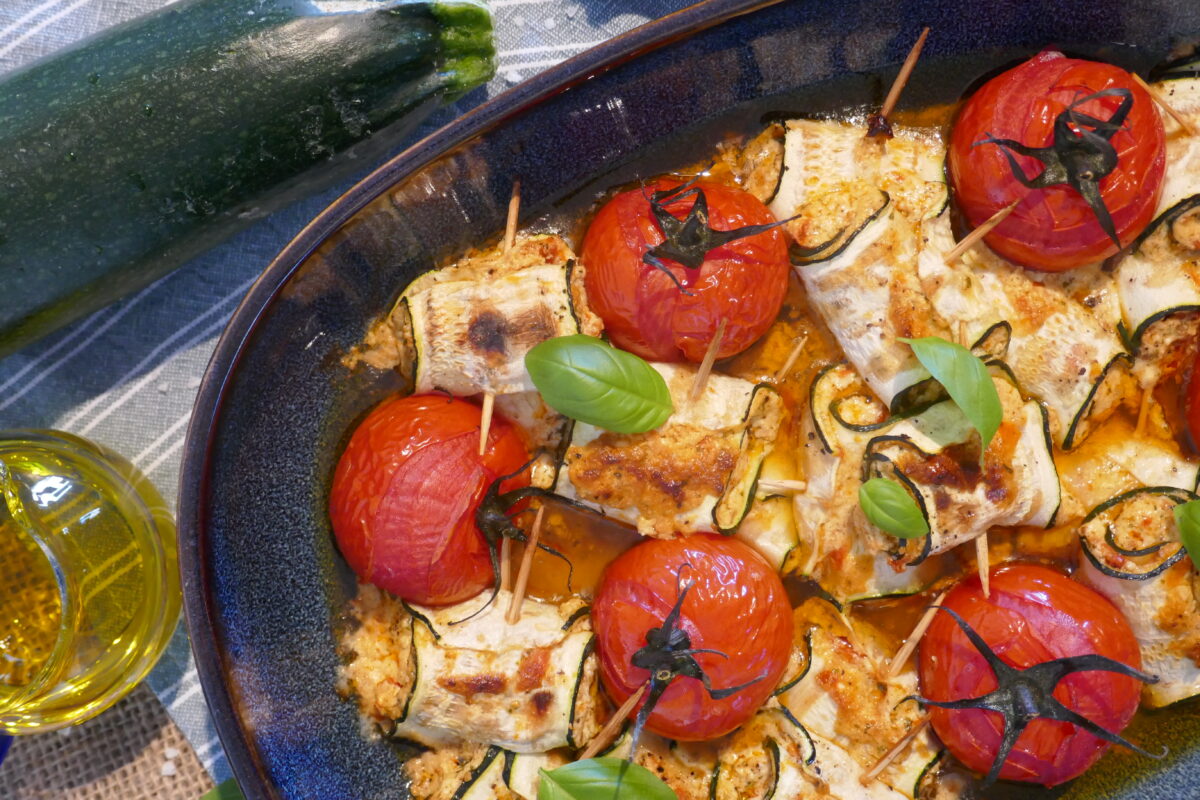 Zucchini-Feta-Röllchen