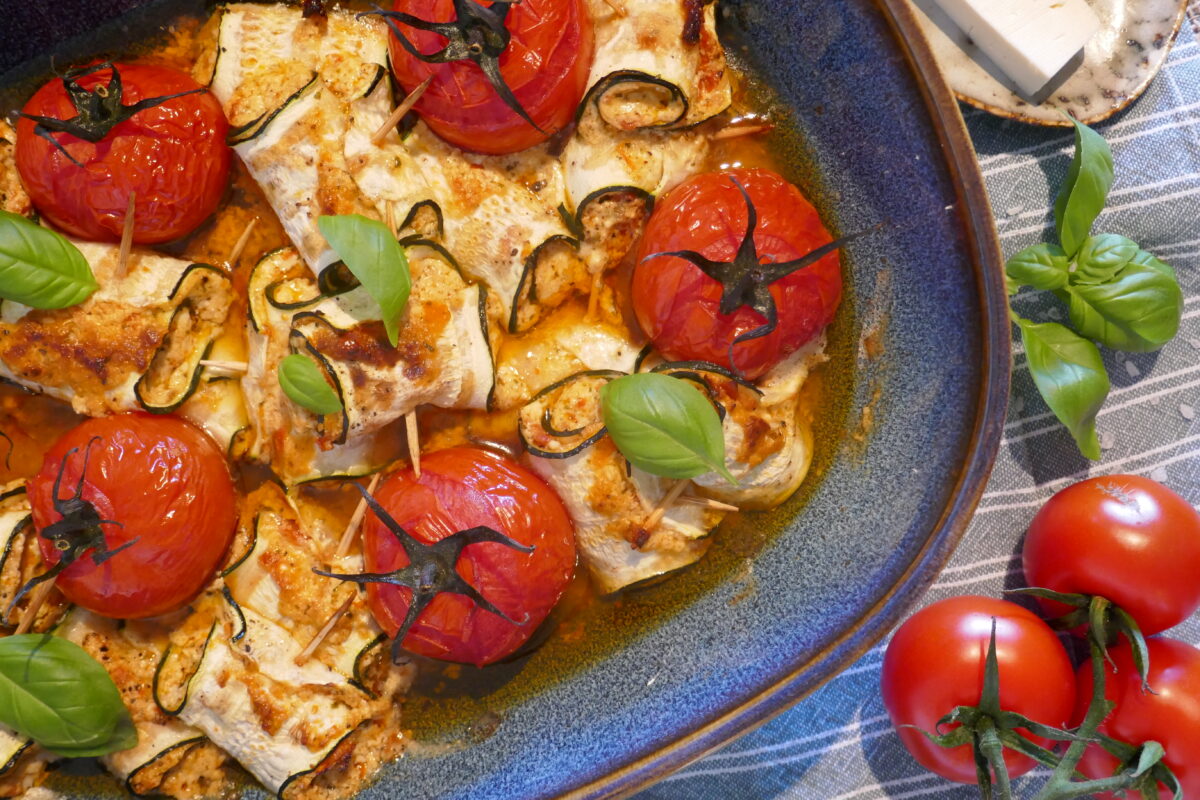 Zucchini-Feta-Röllchen