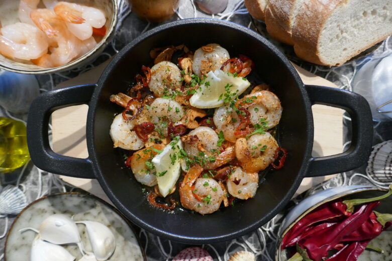 Mediterrane Garnelenpfanne