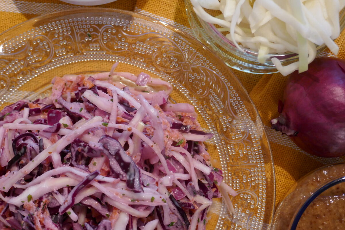 Süß-saurer Krautsalat