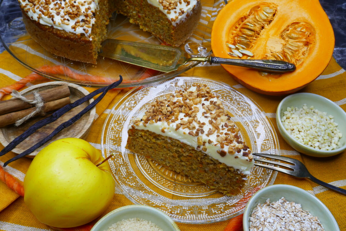 Kürbis-Apfel-Kuchen