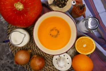 Kürbis-Orangen-Suppe