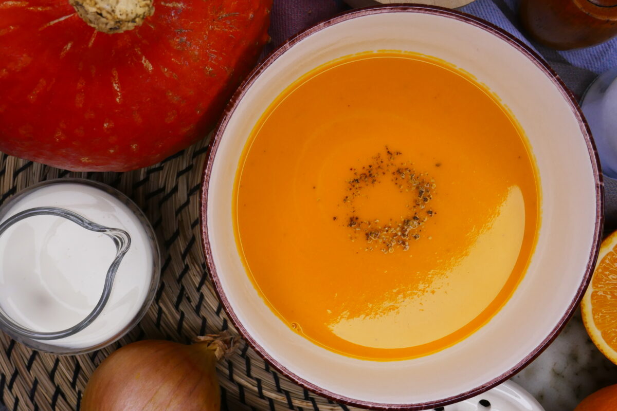 Kürbis-Orangen-Suppe