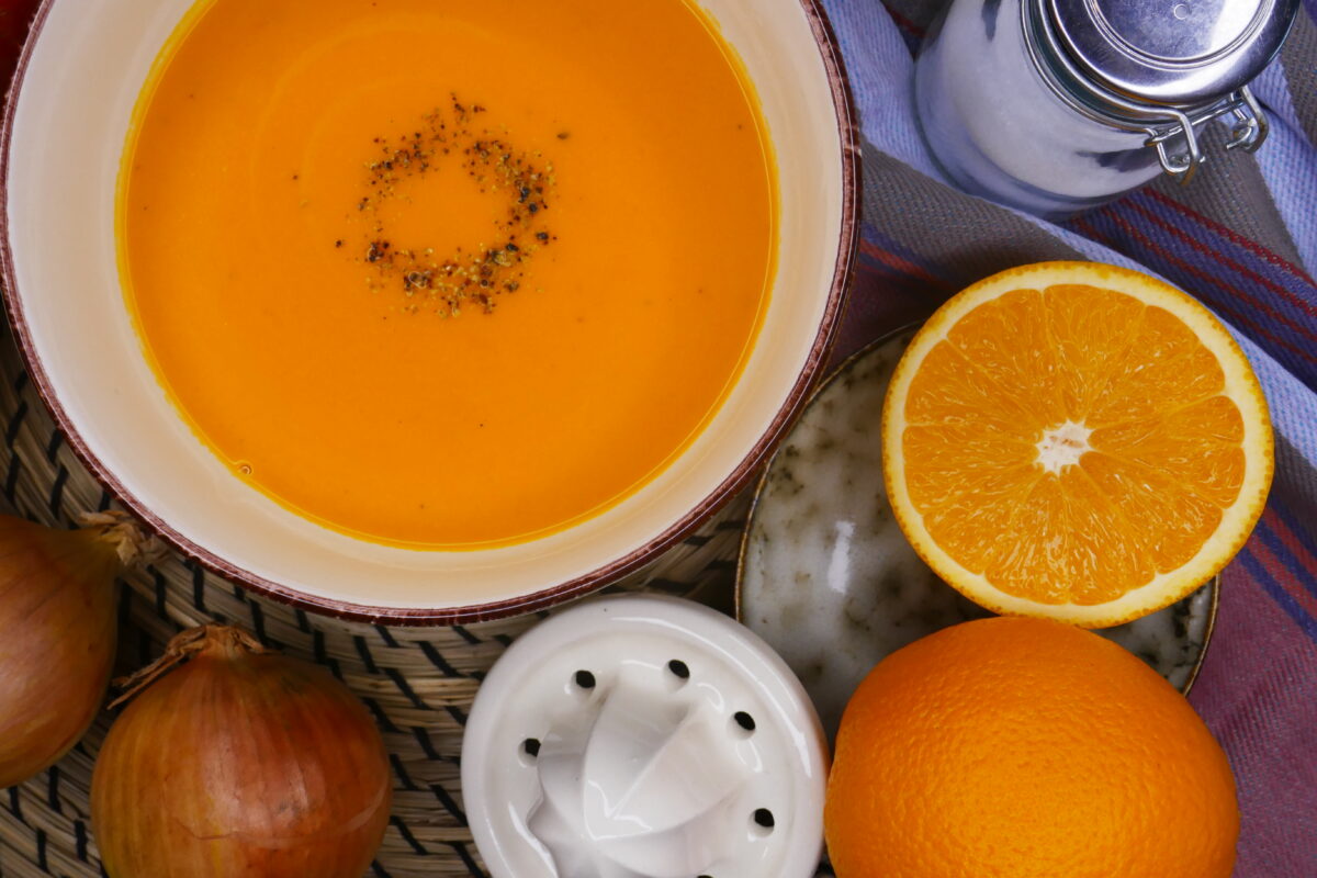 Kürbis-Orangen-Suppe