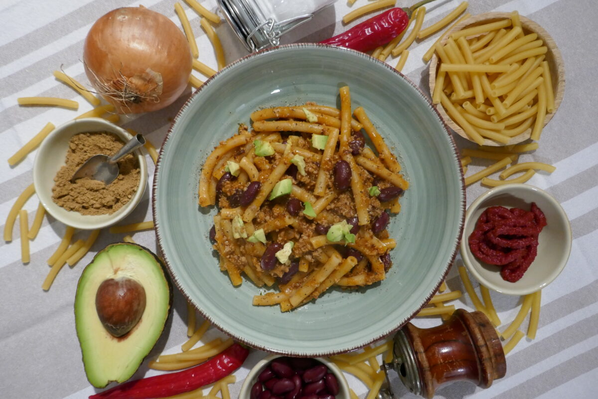 One-Pot Makkaroni-Rindfleisch-Chili