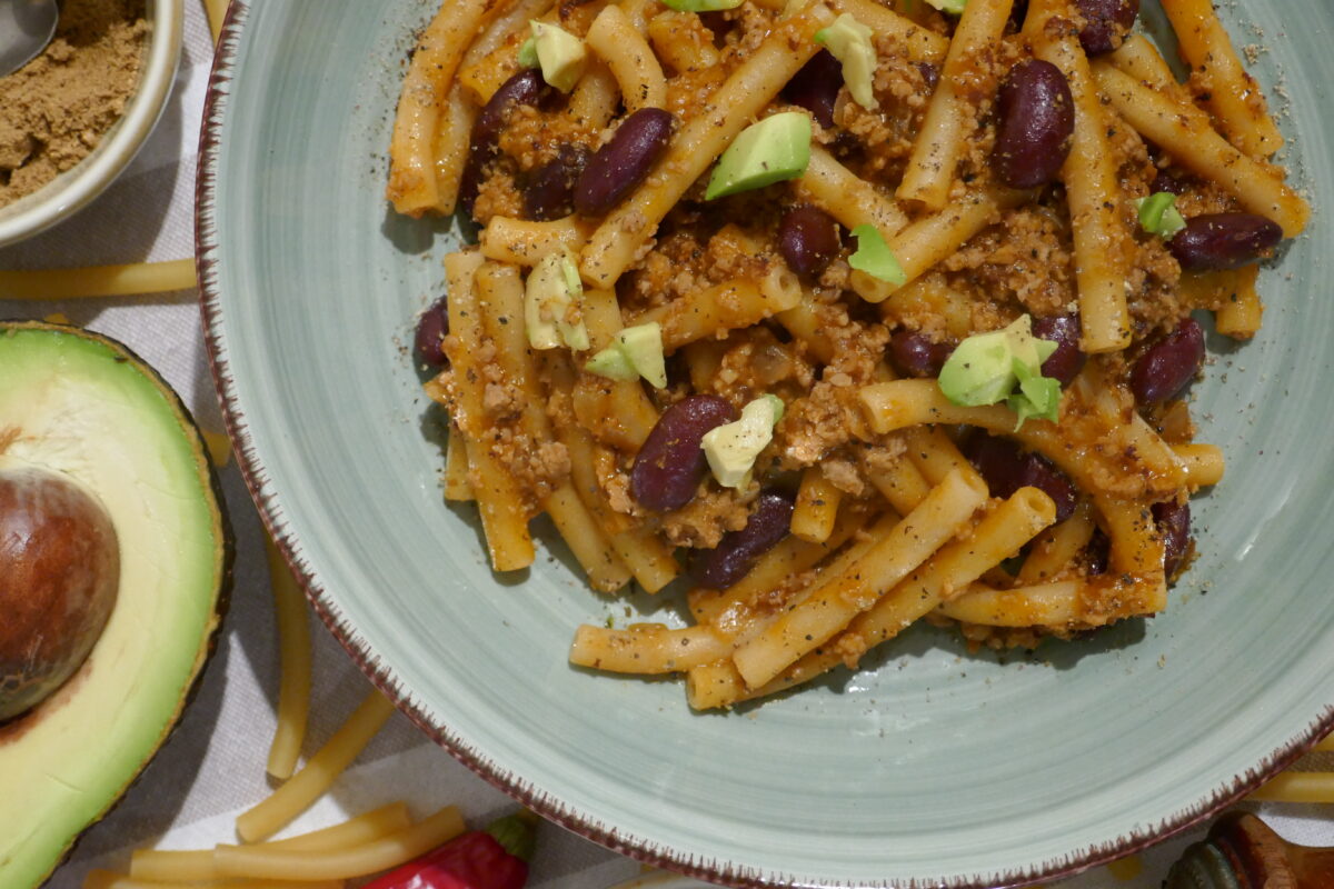 One-Pot Makkaroni-Rindfleisch-Chili
