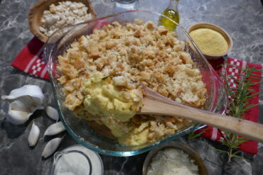 Überbackene Polenta