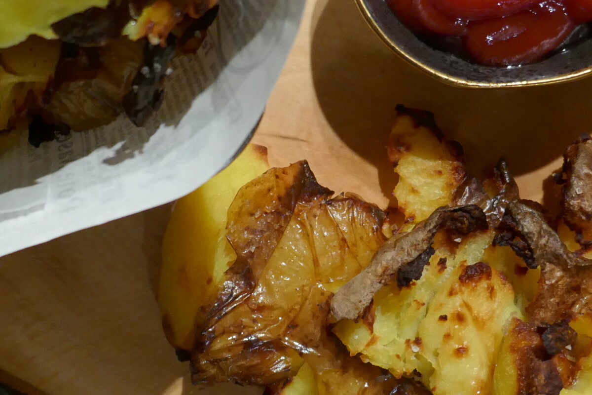 Knusprige Quetschkartoffeln