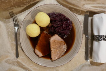 Rinderschmorbraten in Schwarzbiersoße