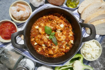 Griechisches Garnelen-Saganaki