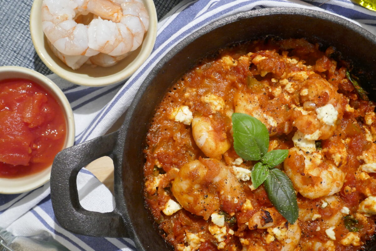 Griechisches Garnelen-Saganaki