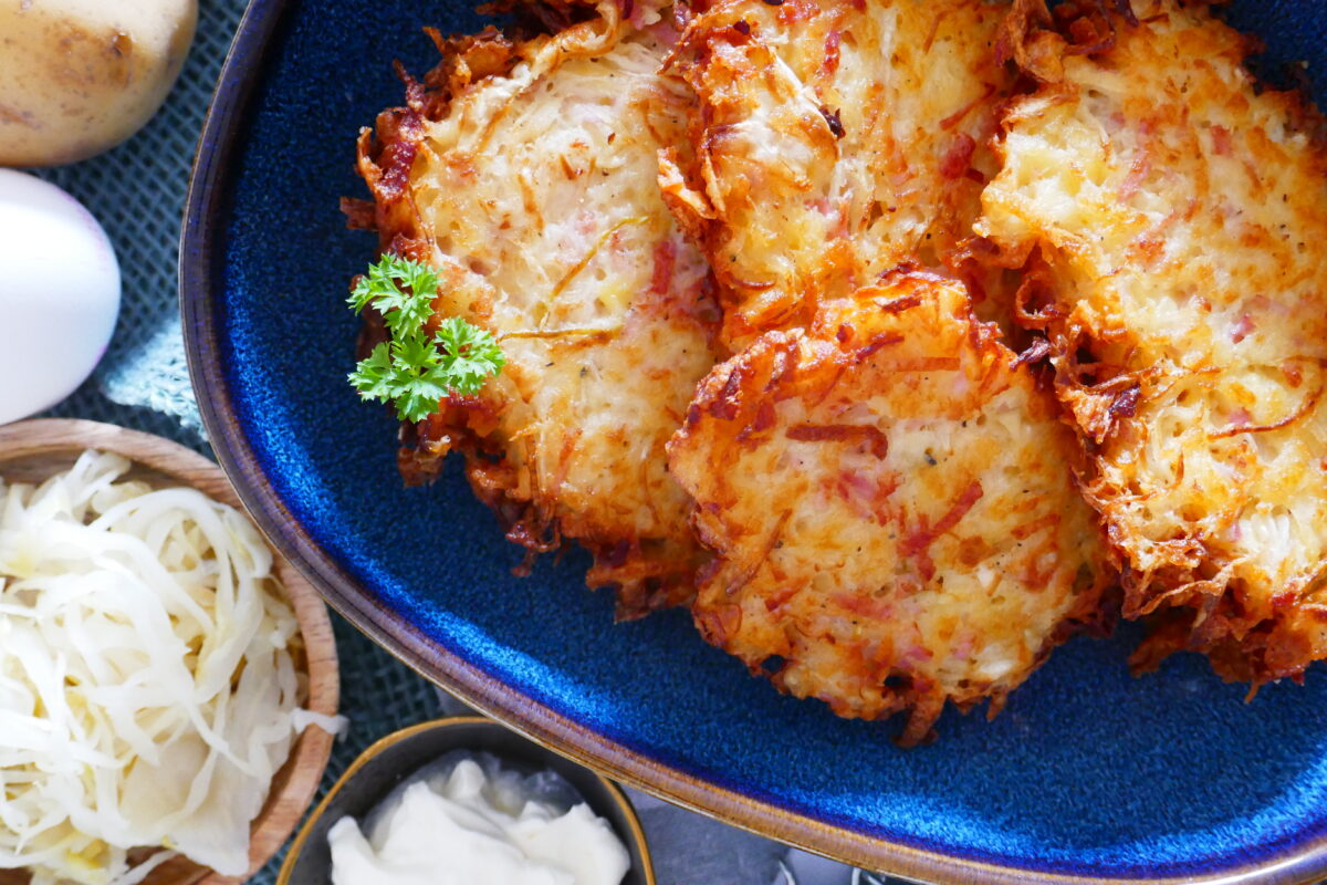 Knusprige Sauerkrautpuffer