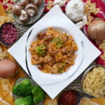 Schinken-Brokkoli-Pasta mit Champignons