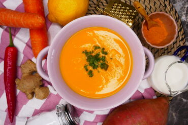 Süßkartoffel-Ingwer-Suppe