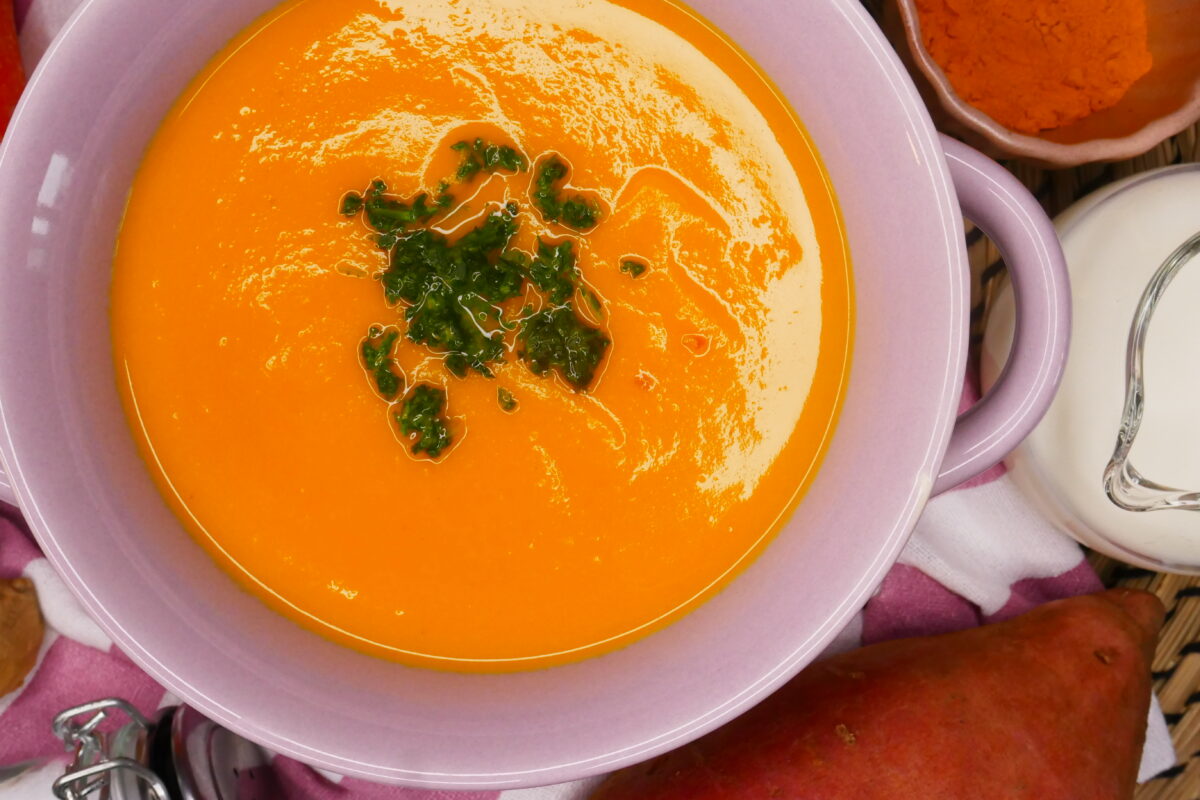 Süßkartoffel-Ingwer-Suppe
