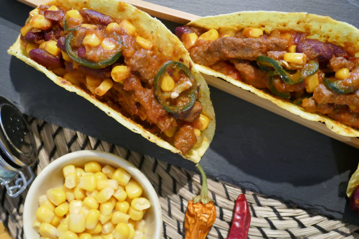 Mexikanische Tacos mit Rindfleisch
