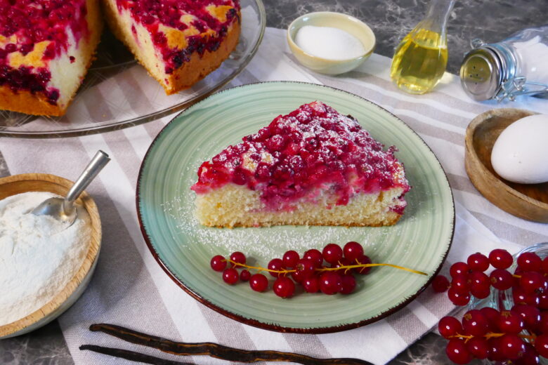 Schneller Johannisbeerkuchen