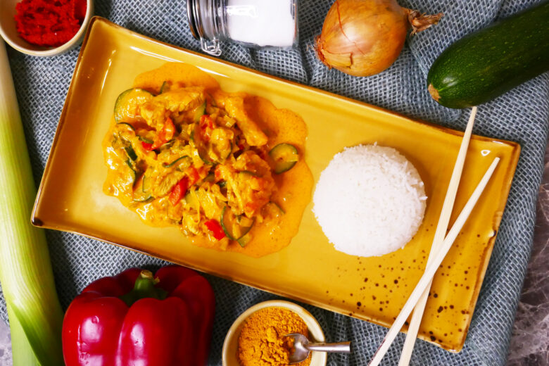 Putencurry mit Gemüse