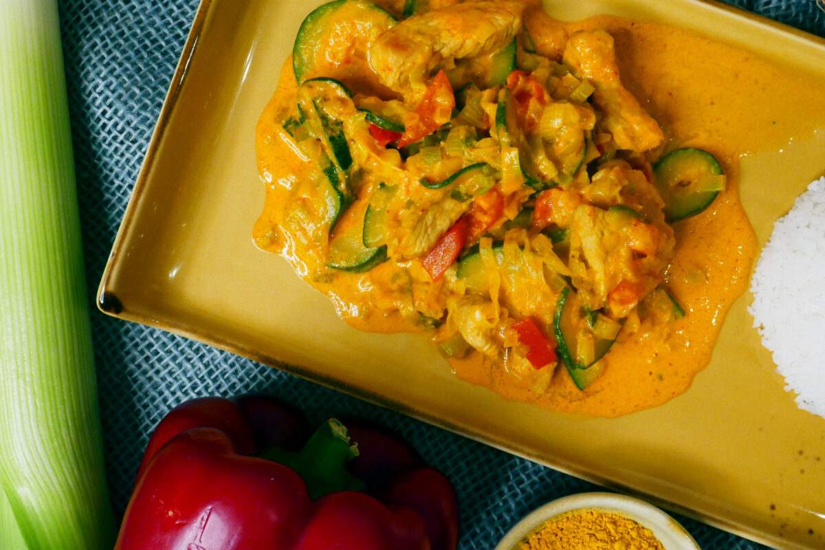 Putencurry mit Gemüse