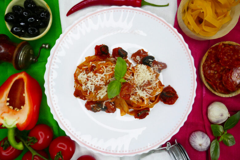 Fettuccine Salsiccia Piccante